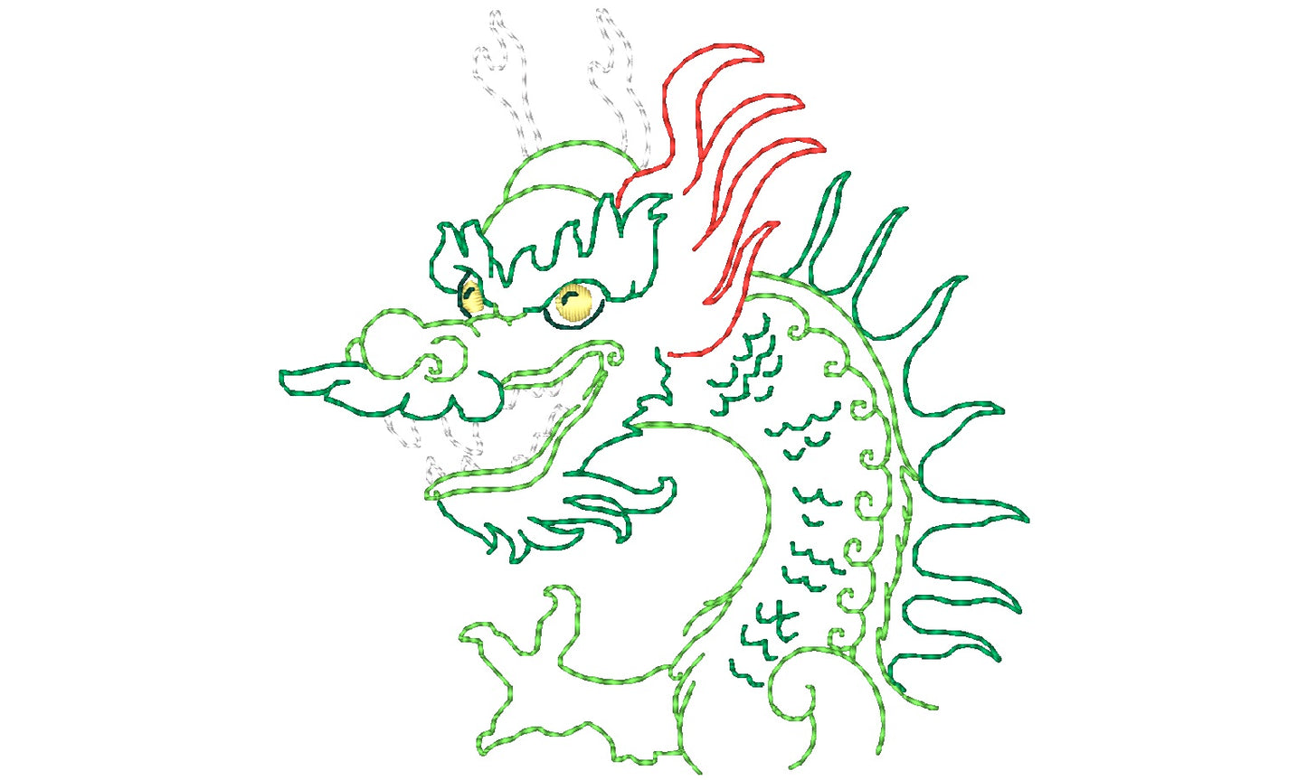Color Outline Dragons ATWS-10362