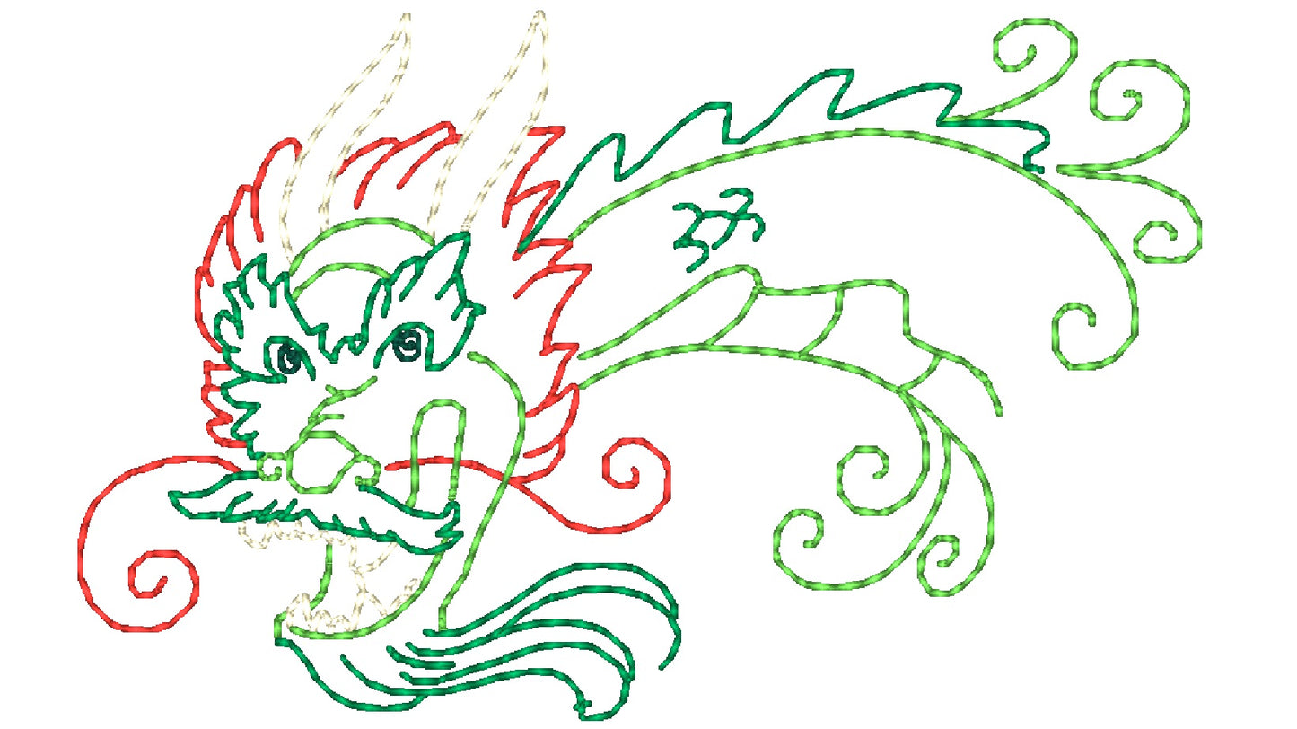 Color Outline Dragons ATWS-10362