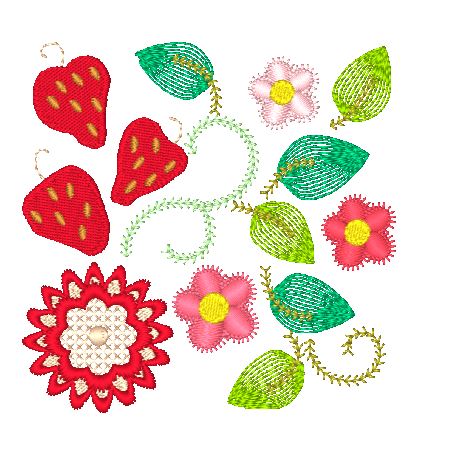 Jacobean Fruits 11390 Machine Embroidery Designs