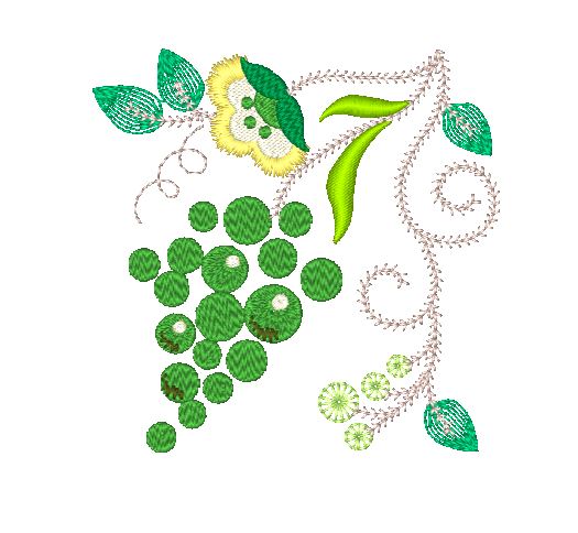 Jacobean Fruits 11390 Machine Embroidery Designs