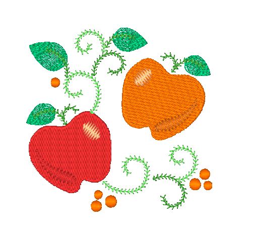 Jacobean Fruits 11390 Machine Embroidery Designs
