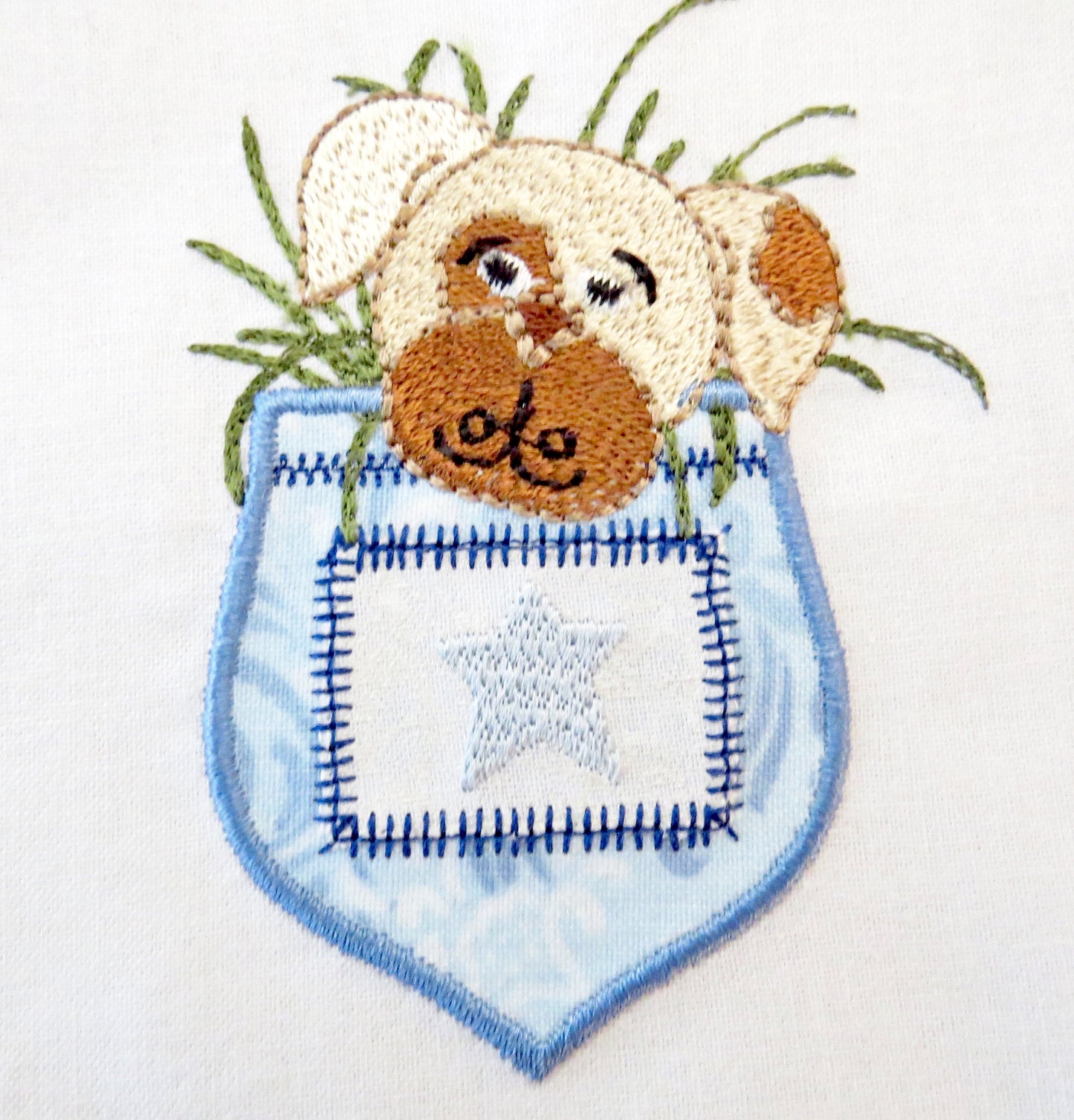 Applique Pocket Puppies ATWS-10348