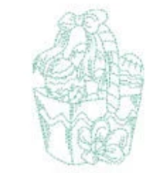 One Color Pastel Easter Baskets 11327 Machine Embroidery Designs