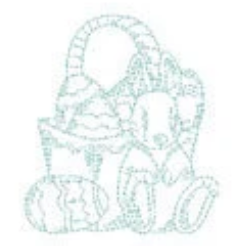 One Color Pastel Easter Baskets 11327 Machine Embroidery Designs