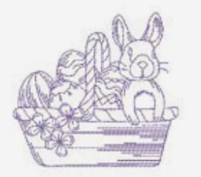 One Color Pastel Easter Baskets 11327 Machine Embroidery Designs