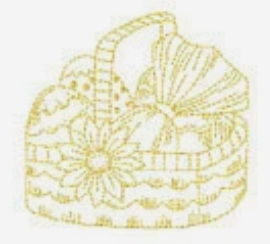 One Color Pastel Easter Baskets 11327 Machine Embroidery Designs