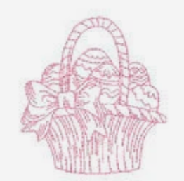 One Color Pastel Easter Baskets 11327 Machine Embroidery Designs