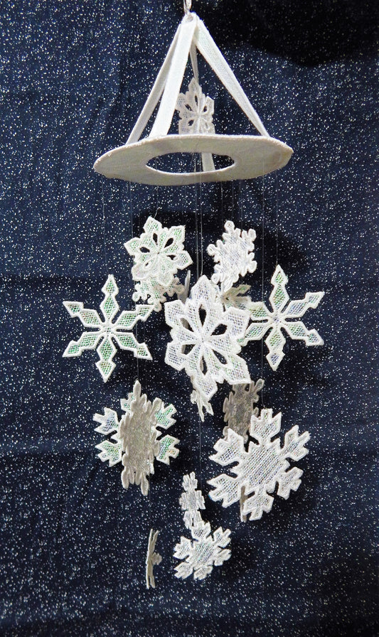 Snow Flurries Mobile-Project KMC 11654 Machine Embroidery Designs