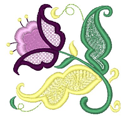 Jacobean Florals 11505 Machine Embroidery Designs