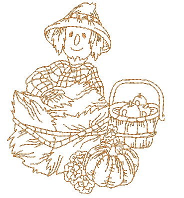 Autumn Splendor Redwork ATWS-10281