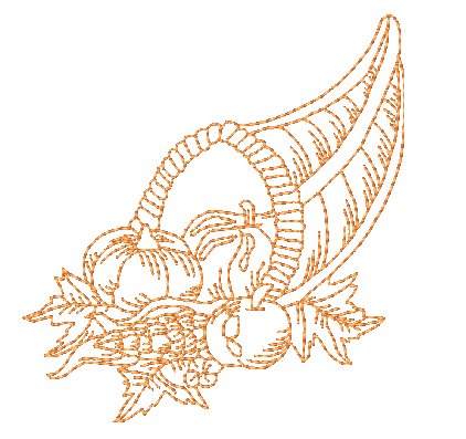 Autumn Splendor Redwork ATWS-10281