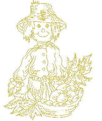 Autumn Splendor Redwork ATWS-10281