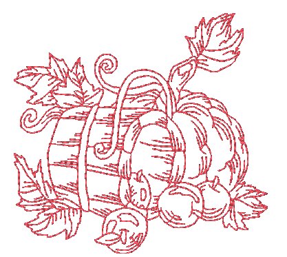 Autumn Splendor Redwork ATWS-10281