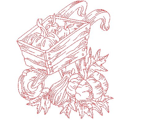 Autumn Splendor Redwork ATWS-10281