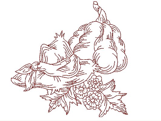 Autumn Splendor Redwork ATWS-10281