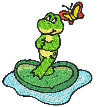 Adorable Frogs Machine Embroidery Designs # 10650