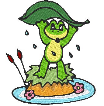 Adorable Frogs Machine Embroidery Designs # 10650
