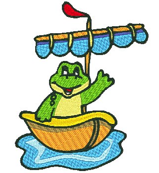 Adorable Frogs Machine Embroidery Designs # 10650