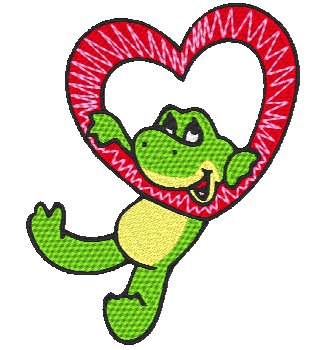 Adorable Frogs Machine Embroidery Designs # 10650