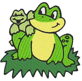 Adorable Frogs Machine Embroidery Designs # 10650