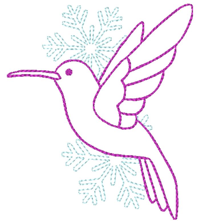 Snowflake Hummingbirds ATWS-10004