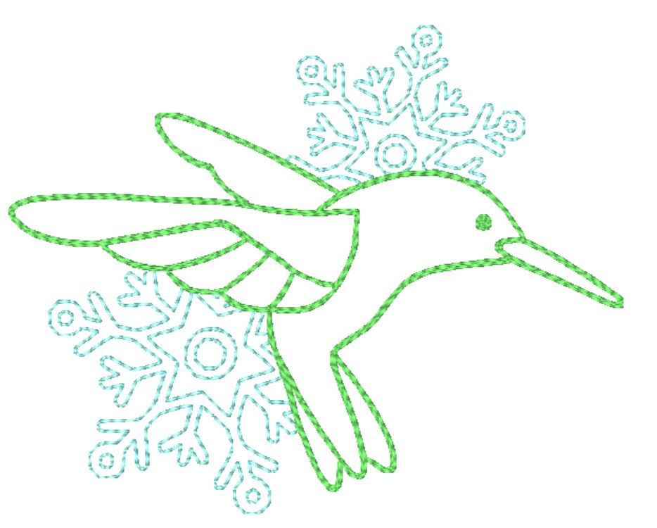 Snowflake Hummingbirds ATWS-10004