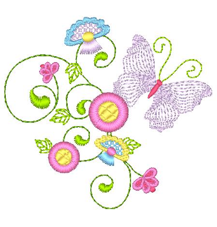 Cocktail Colors Butterflies ATWS-10284