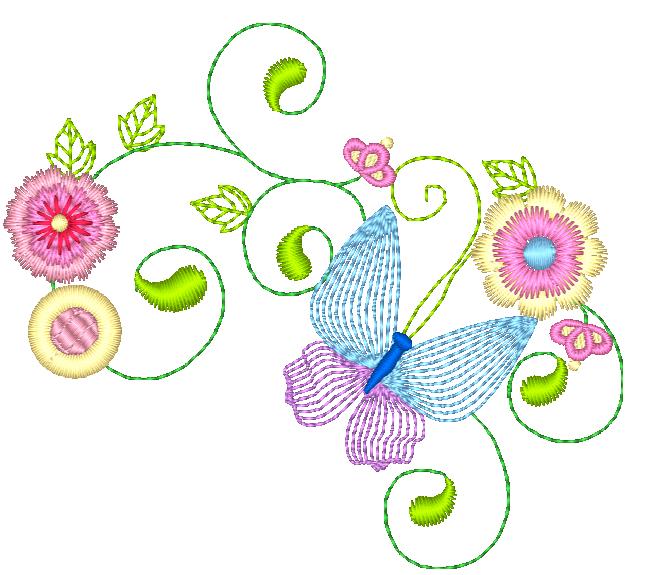 Cocktail Colors Butterflies ATWS-10284
