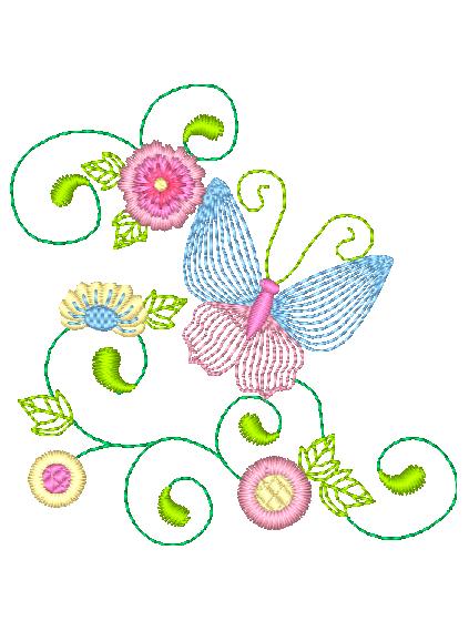 Cocktail Colors Butterflies ATWS-10284