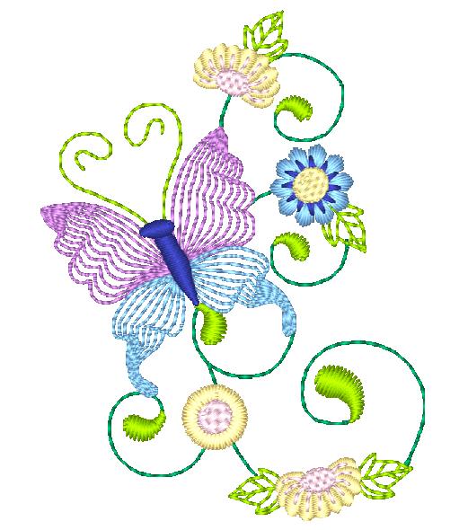 Cocktail Colors Butterflies ATWS-10284
