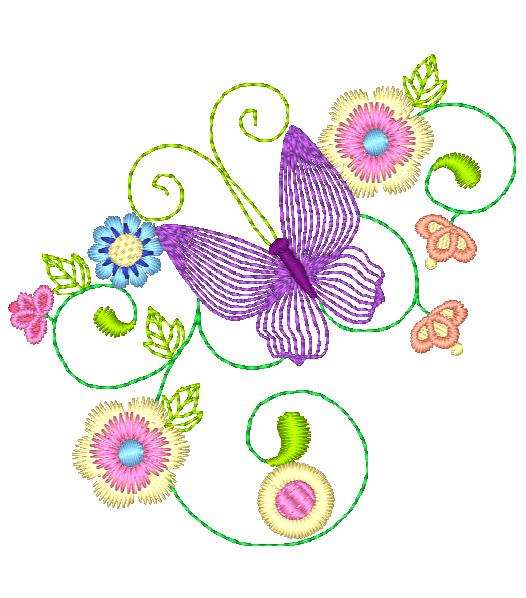 Cocktail Colors Butterflies ATWS-10284