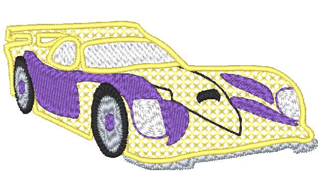 Cars-Cross Stitch fill Machine Embroidery Designs 10616