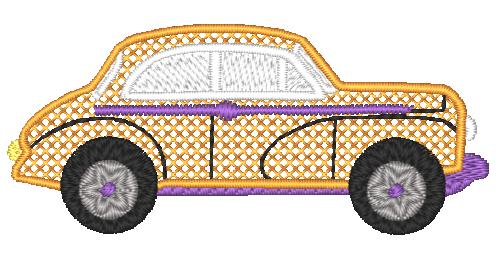Cars-Cross Stitch fill Machine Embroidery Designs 10616