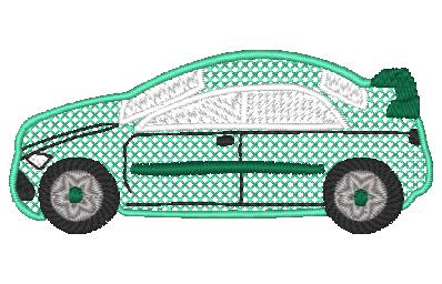 Cars-Cross Stitch fill Machine Embroidery Designs 10616