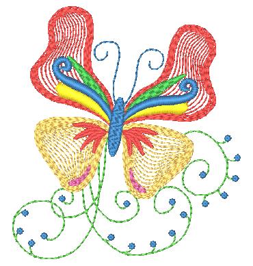 Freedom Butterflies-BEC 11523 Machine Embroidery Designs