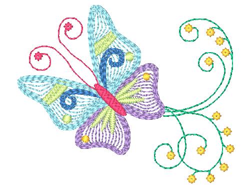 Freedom Butterflies-BEC 11523 Machine Embroidery Designs