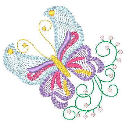 Freedom Butterflies-BEC 11523 Machine Embroidery Designs