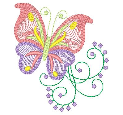 Freedom Butterflies-BEC 11523 Machine Embroidery Designs