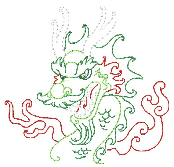 Color Outline Dragons ATWS-10362