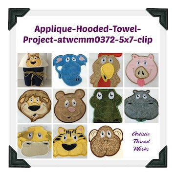 Applique Hooded Towel