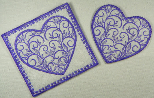 FSA Hearts Coasters and Candy Holders Project-NLS [5x7] 11787 Machine Embroidery Designs