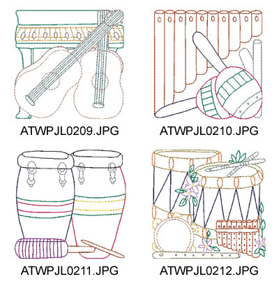 Musical Instrument Blocks  [4x4]  ATWS-10093