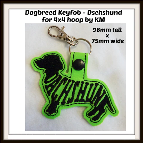 Dog Breed Key Fob Dachshund ATWS-10237
