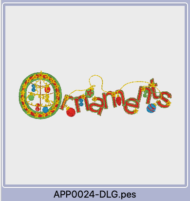 84 "Thoughts Of Christmas" Machine Embroidery Designs # 10500