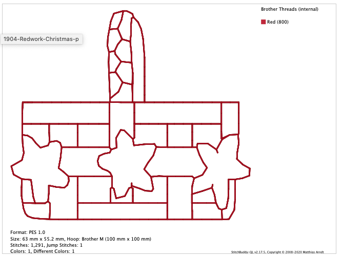 Redwork Christmas ATWD-10405