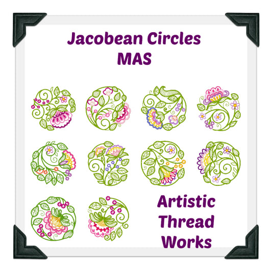Jacobean Circles  [4x4] ATWS-10072