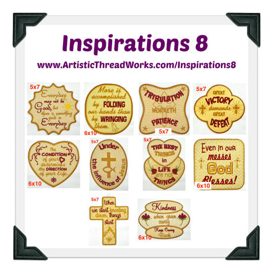 Inspirations 8 [ 5x7 & 6x10 ]  ATWS-10086