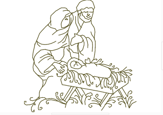 O Holy Night [4x4] and [5x7] # 10857