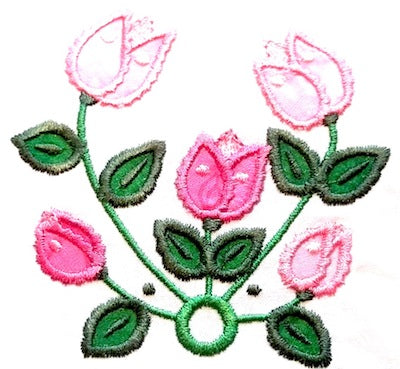Deco Tulips Applique [4x4] 11105 Machine Embroidery Designs
