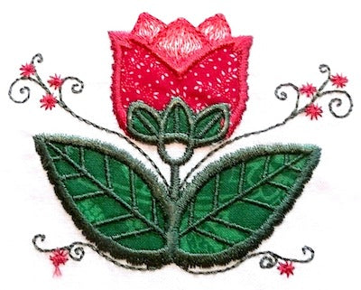 Deco Tulips Applique [4x4] 11105 Machine Embroidery Designs